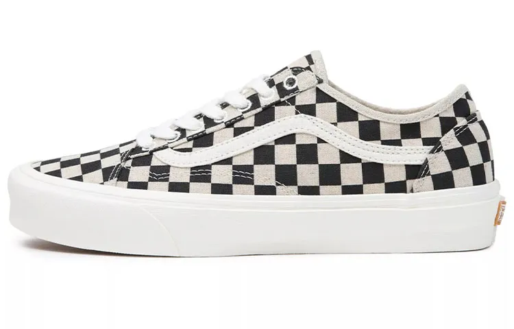 Vans Tapered Abrasion Resistant Lightweight Low top Skateboard Shoes Unisex Black White