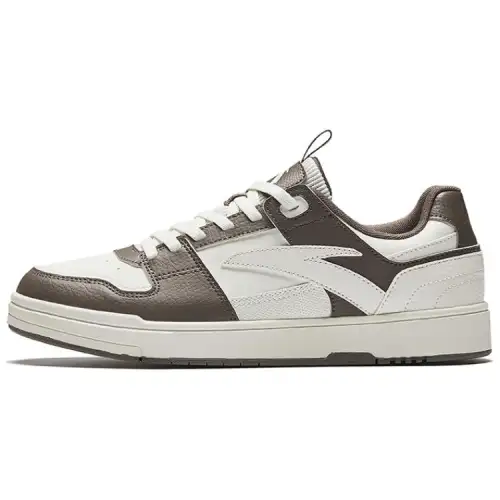 Anta Non slip Lightweight Low top Skateboard Shoes Women's White Umber