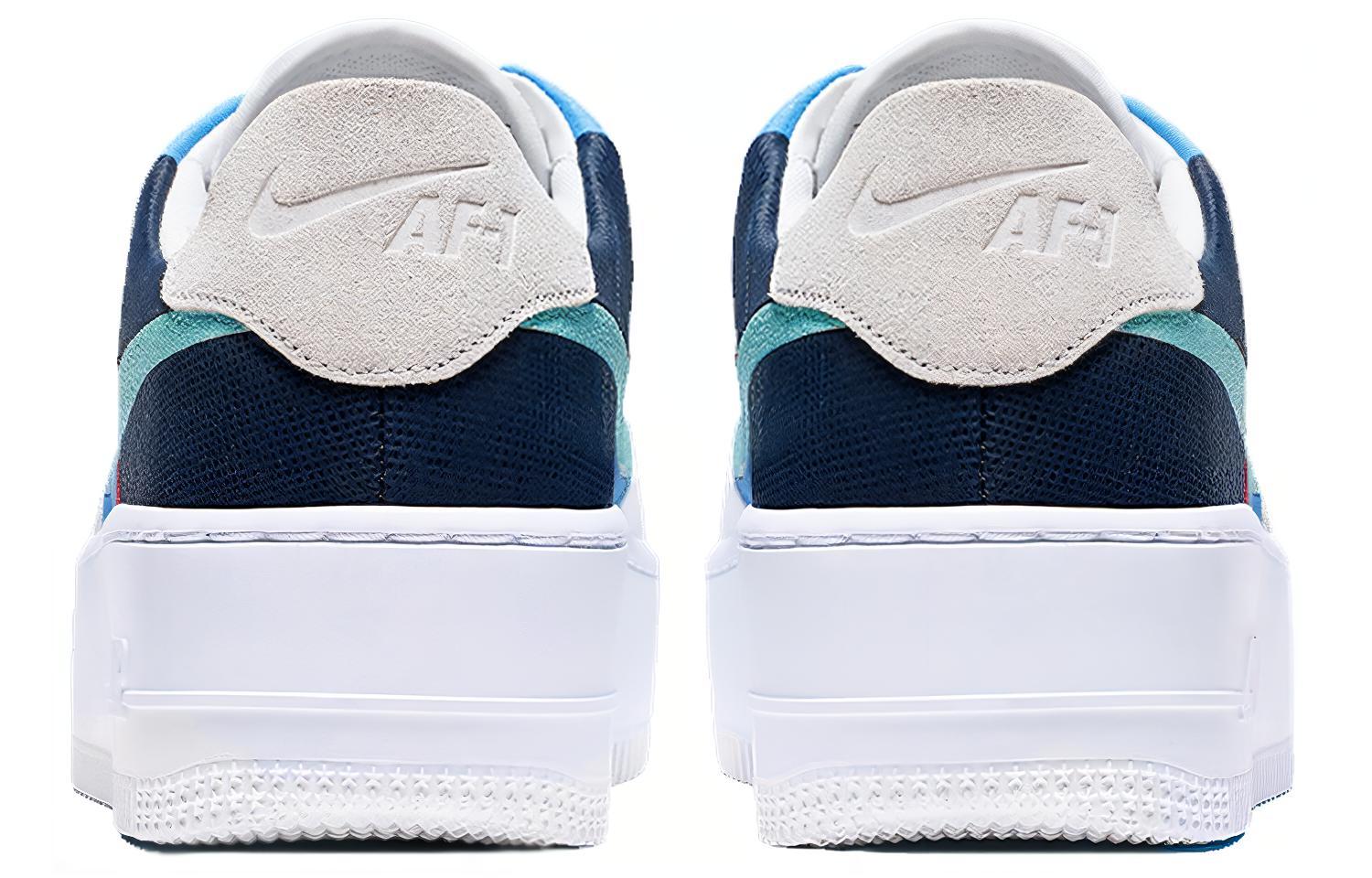 Женские кроссовки Nike Air Force 1 Sage (бело-голубые) — 白/天空蓝 — фото 4