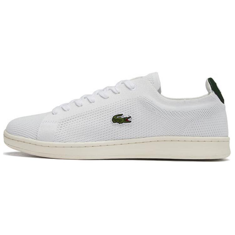 LACOSTE Breathable classic fashionable low white sneakers