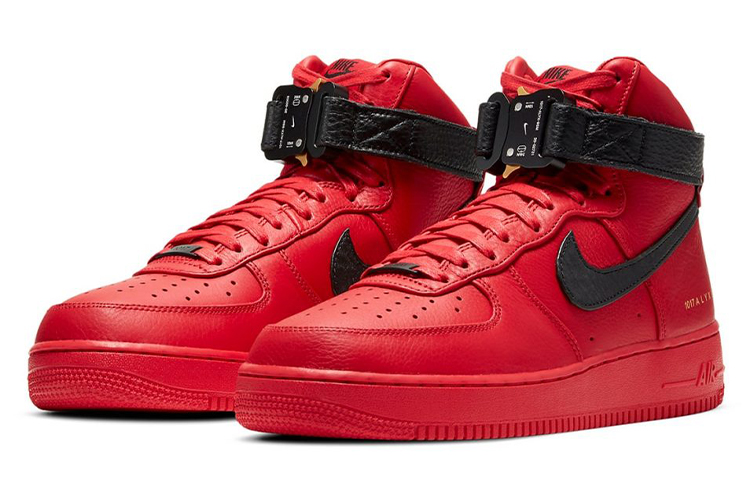 Купить кроссовки 1017 ALYX 9SM x Nike Air Force 1 High Black Red