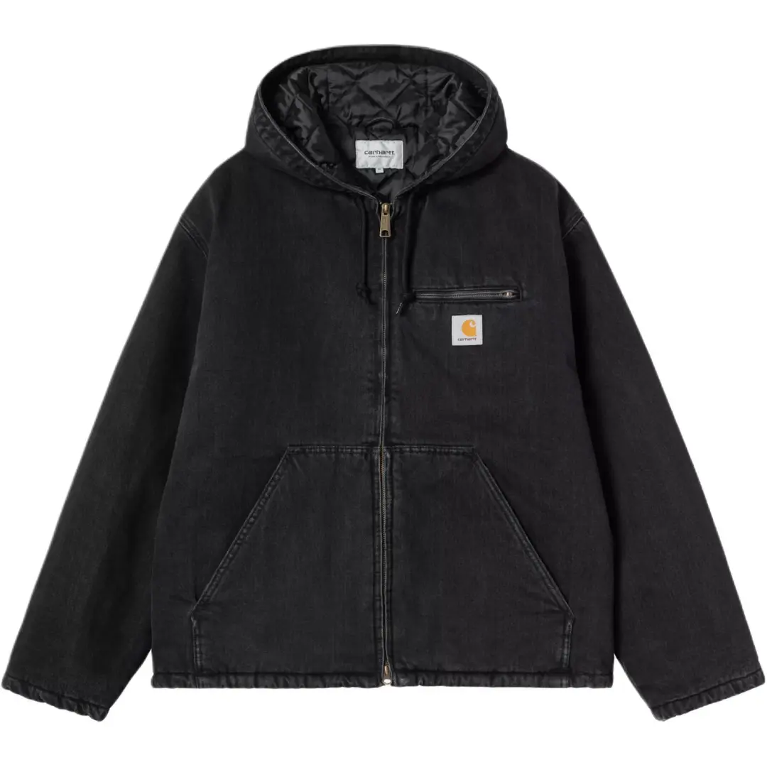 Carhartt Wip Cleveland Hooded Zipped Denim Jacket