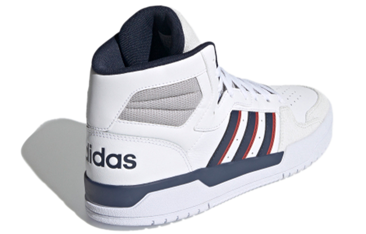 Мужские кеды adidas neo Entrap Mid (бело-серо-синие) — фото 4