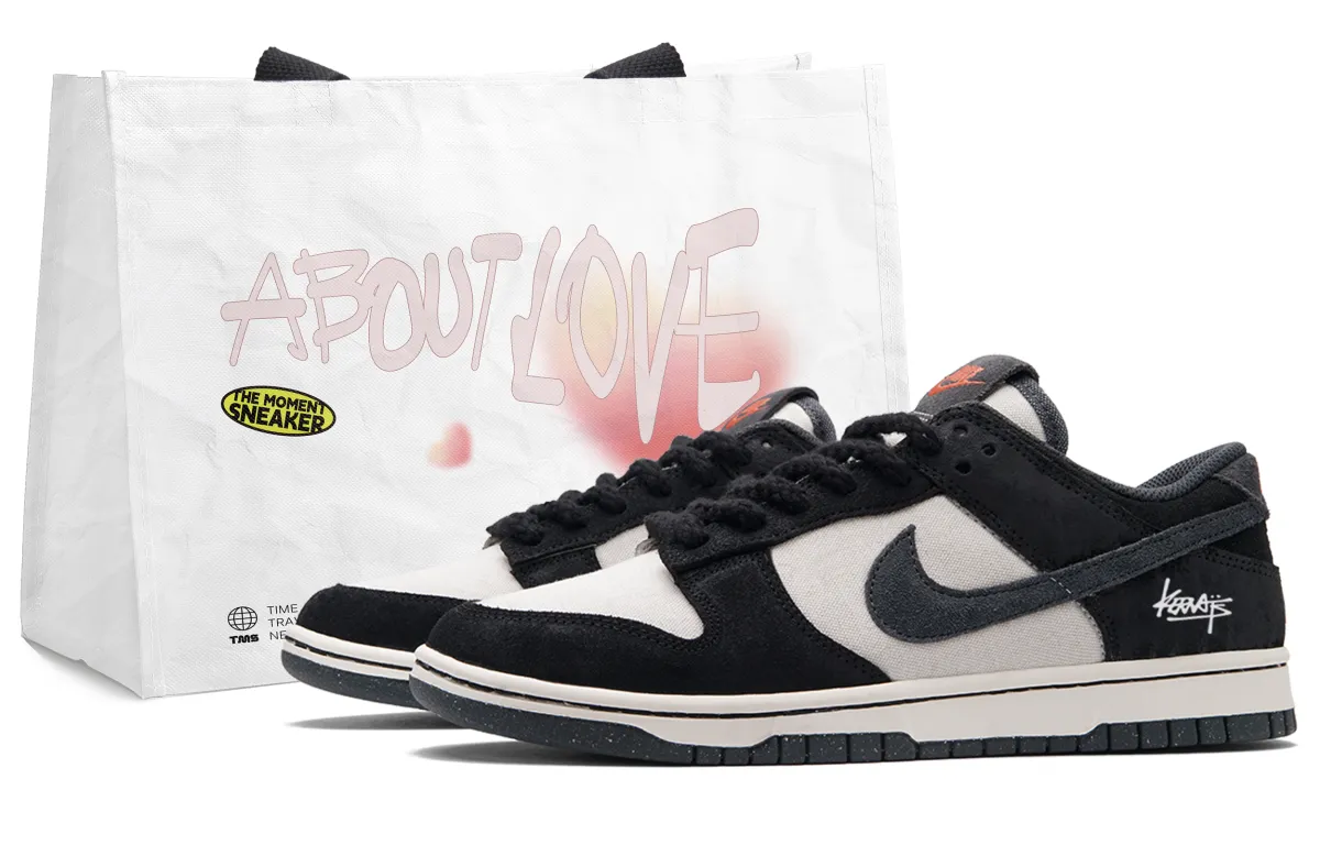 Nike Dunk Black Rock 2.0 Low top Skateboard Shoes Men's Black White
