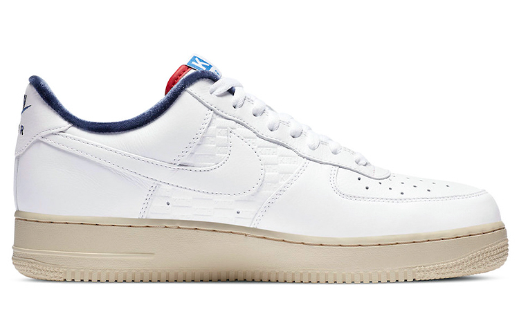 Кеды KITH x Nike Air Force 1 "Paris" (бело-красно-синие) — Белый / красный / синий — фото 2