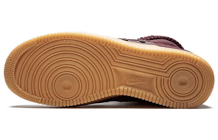 Мужские кроссовки Nike Air Force 1 "Deep Burgundy" (бордовые) — Красныйкоричневый — фото 4
