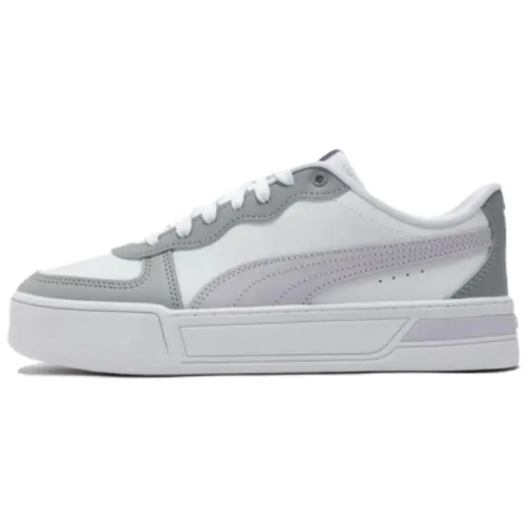 PUMA Skye Height Increasing Low top Skateboard Shoes Women's Gray Purple