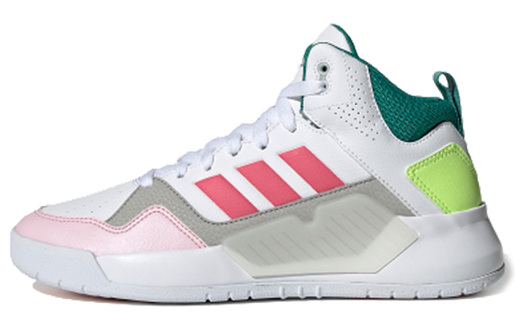 Женские кеды adidas neo PLAY9TIS 2.0 (бело-розово-зеленые) — фото 1
