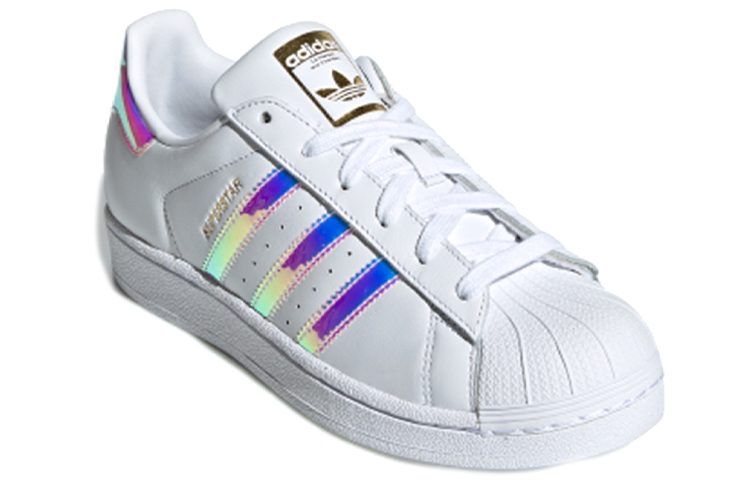 Женские кеды adidas originals Superstar (бело-серебристые) — фото 3