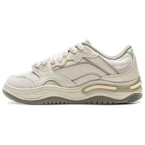 Li Ning Future Flow Coverage Slip Resistant And Abrasion Resistant Low top Skateboard Shoes Women's White