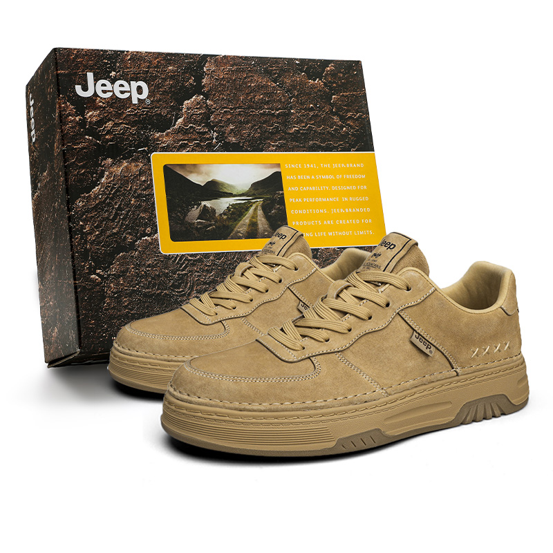 Мужские кеды Jeep (коричневые)
