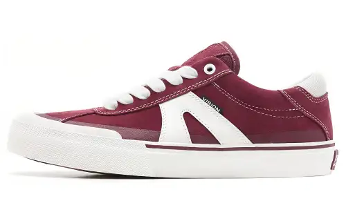 Vision Street Wear Push Pro Fashion Low top Skateboard Shoes Unisex Burgundy