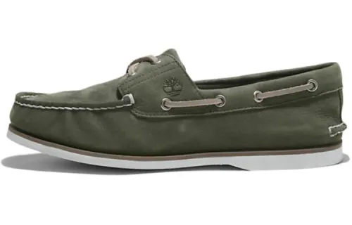 Timberland Skateboard Shoes Men's Low Top Green