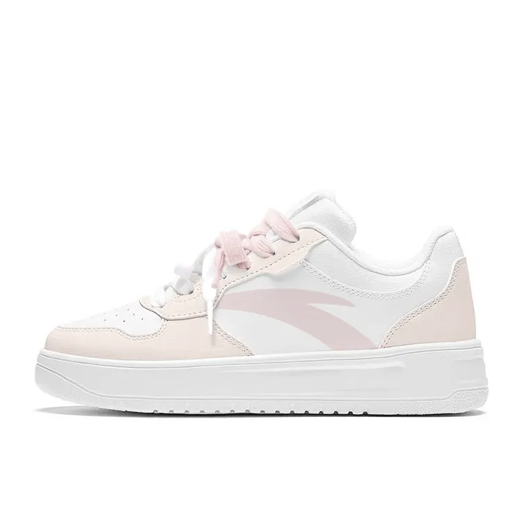 Anta Easy Slip Resistant Abrasion Resistant Low top Skateboard Shoes Women's Pink