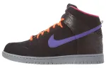 Nike Dunk Abrasion Resistant Balance High top Skateboard Shoes Men's Black Purple