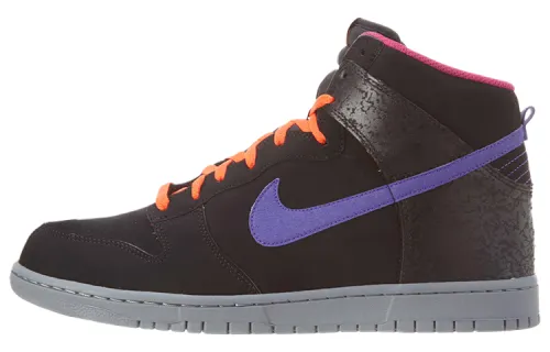 Nike Dunk Abrasion Resistant Balance High top Skateboard Shoes Men's Black Purple