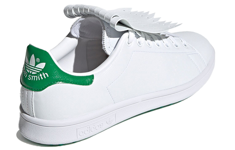 Кеды adidas originals STAN SMITH (белые / зеленые) — Белый / зелёный — фото 4