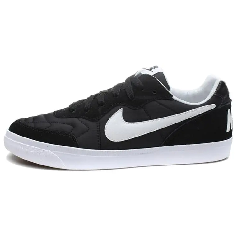 Nike Tiempo Trainer Fabric Low top Skateboard Shoes Men's Black