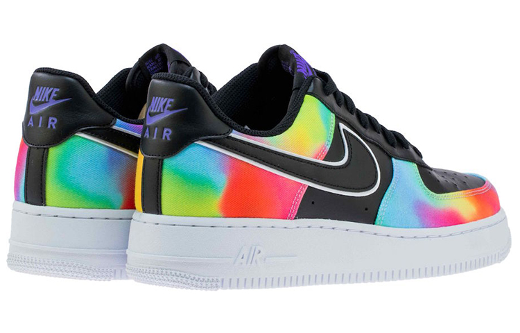 Мужские кроссовки Nike Air Force 1 (черно-зеленый) — 多色 — фото 4