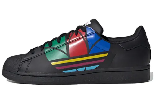 Adidas Superstar Pure 'Colorful Trefoil - Core Black'
