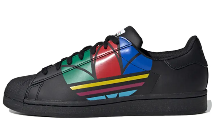 Adidas Superstar Pure 'Colorful Trefoil - Core Black'