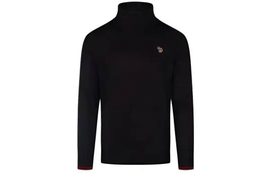Paul Smith turtleneck zebra-detail sweater
