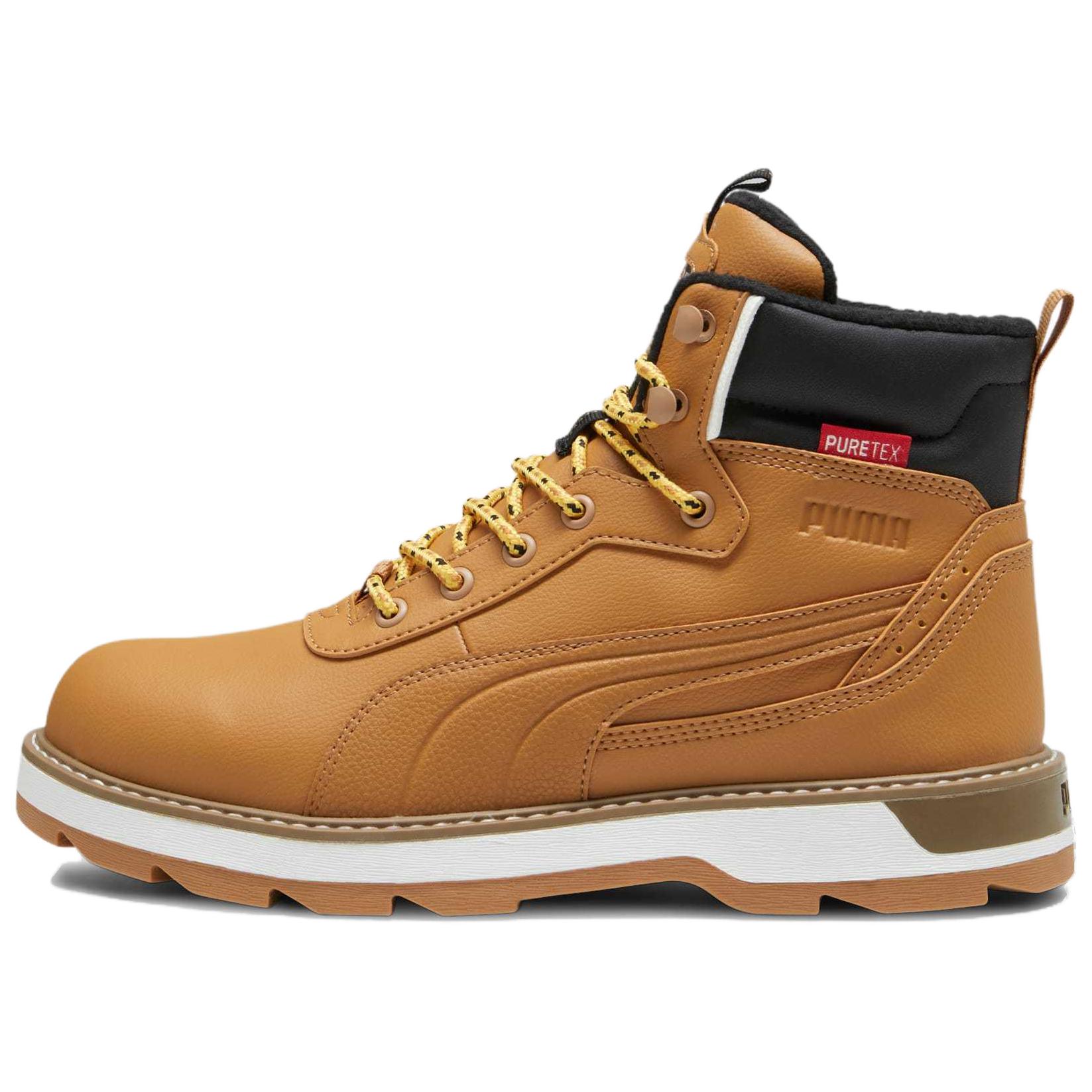 PUMA Desierto V3 Comfortable Cushioning High top Skateboard Shoes Men's Brown