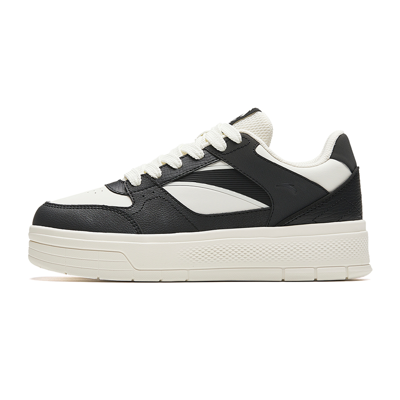 Anta Pancake Cushioning, Wear Resistant Low top Skateboard Shoes Women's White Black