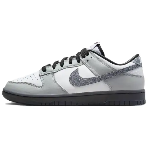 Nike Dunk Low Lx Glitter Swoosh White Light Smoke Grey Women's