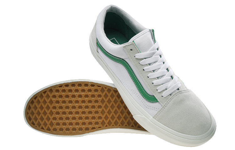 Кеды Vans Old Skool (зелено-белые) — фото 5