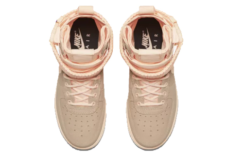 Женские кеды Nike Air Force 1 PU (розовые) — фото 3