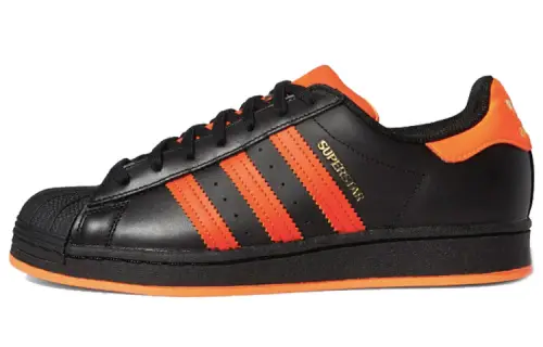 Adidas Superstar Laceless 'Black Solar Orange'