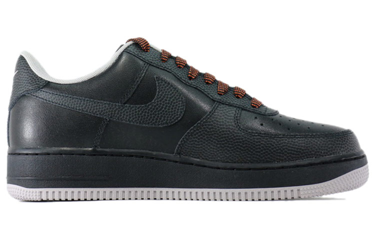 Мужские кеды Nike Air Force 1 (черные) — Чёрный — фото 2