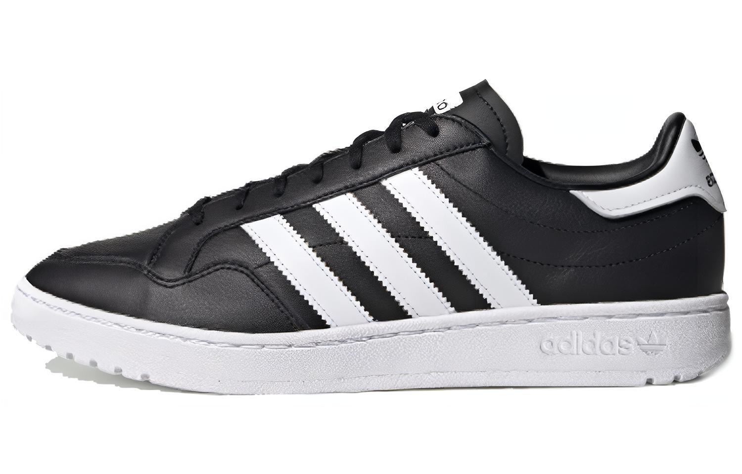Кеды adidas originals Team Court (черно-белые)