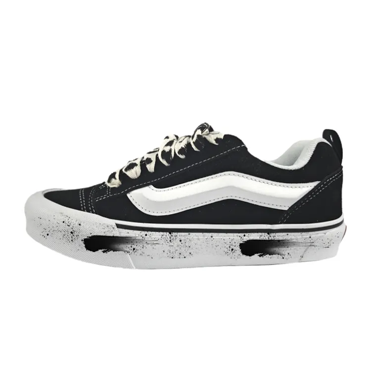 Vans Knu Skool Abrasion Resistant Low top Skateboard Shoes Unisex Black
