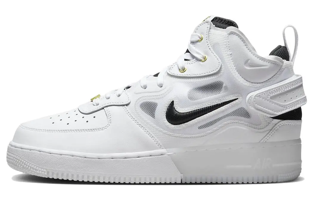 Nike Air Force 1 React Slip Resistant Cushioning Slip Resistant Cushioning Mid top Skateboard Shoes White