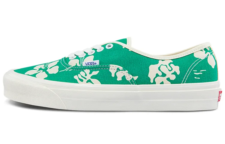 Vans Authentic 44 Dx Low Tops Casual Skateboarding Shoes Green Printing Unisex