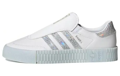Adidas Originals Sambarose Synthetic Leather Coverage Abrasion Resistant Low top Skateboard Shoes