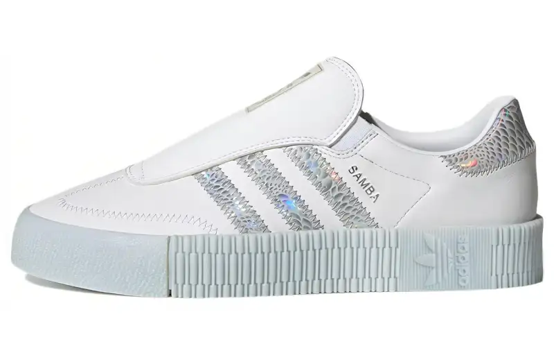 Adidas Originals Sambarose Synthetic Leather Coverage Abrasion Resistant Low top Skateboard Shoes
