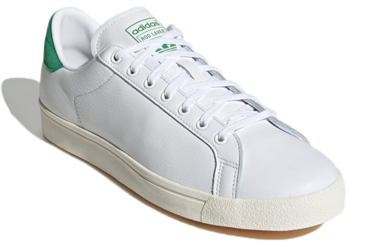 Мужские кеды adidas originals Rod Laver Vintage (белый / зеленый) — Белый / зелёный — фото 3