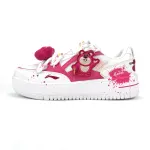 Li Ning LiNing X Disney Slip Resistant, Abrasion Resistant, Breathable Low top Skateboard Shoes Women's White Pink