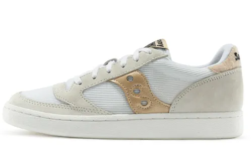 Saucony Skateboard Shoes Women's Low Top Ecru/Yellow