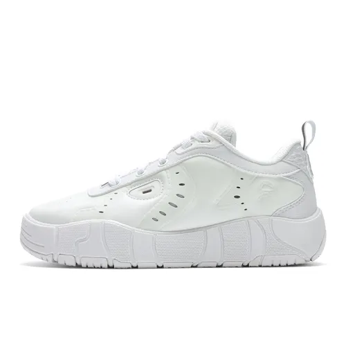 FILA Melt Abrasion Resistant Low top Skateboard Shoes Women's White Gray