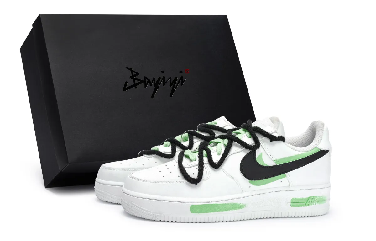 Nike Air Force 1 811 Manufacturing, Rolling Sky Green, Special Shoe Box Low top Skateboard Shoes Unisex