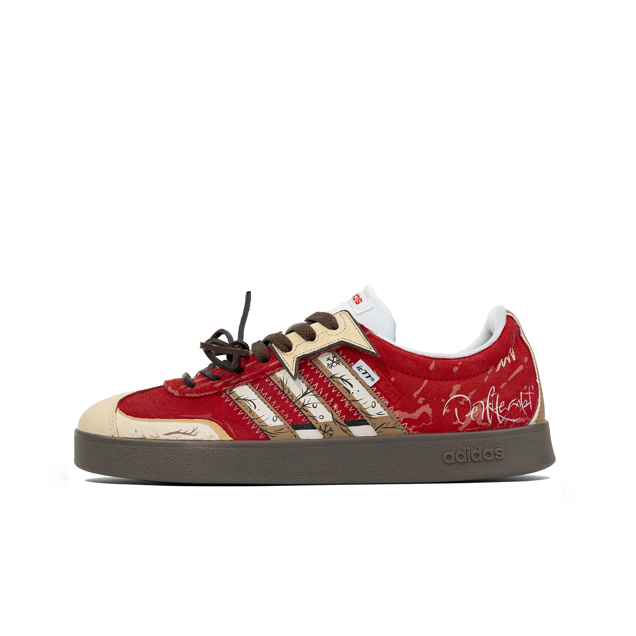 Adidas, trend universal comfortable exclusive retro non-slip shock-absorbing wear-resistant low brown sneakers for work and office for men and women, custom-made, American style