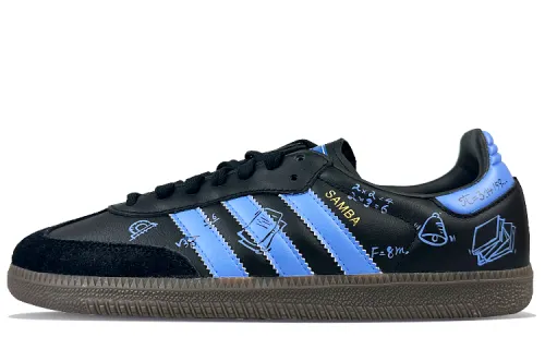 Adidas Originals Samba Slip Resistant Cushioning Abrasion Resistant Low top Skateboard Shoes Unisex Haze Blue