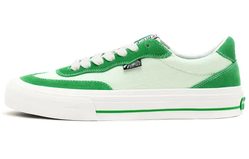 Vision Street Wear Flat Top Low top Skateboard Shoes Unisex Lime Green Multicolor