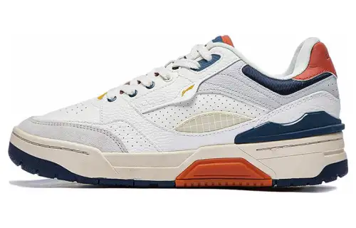 Li Ning RSR 101 Slip Resistant Abrasion Resistant Low top Skateboard Shoes Unisex White Gray
