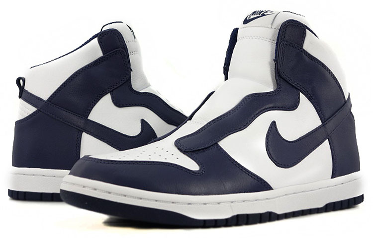 Женские кеды Sacai x Nike Dunk (сине-белые) — фото 3