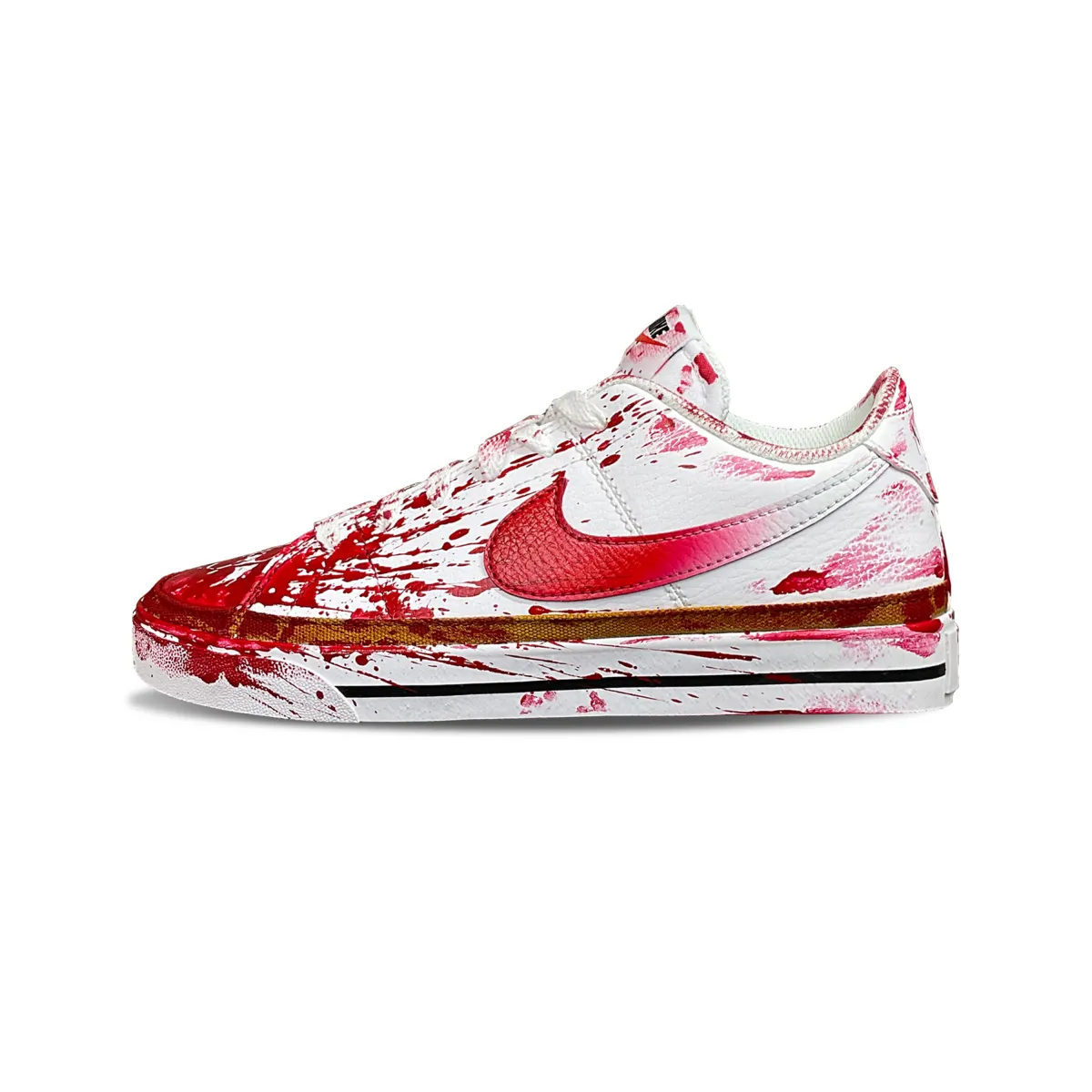 Nike Court Legacy Tower Rabbit Slip Resistant Cushioning Abrasion Resistant Low top Skateboard Shoes Unisex Red White